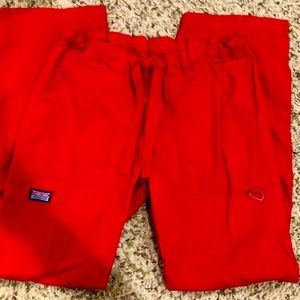 Red Cherokee workwear scrub pants XS
